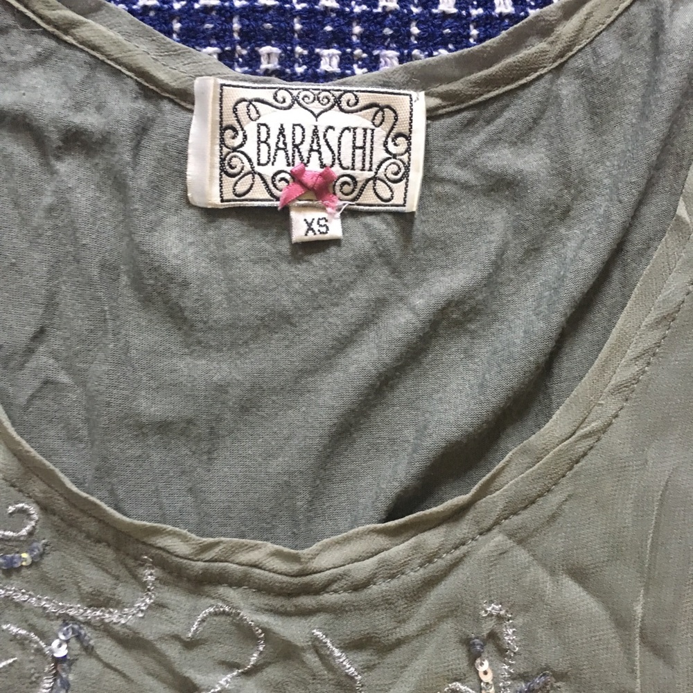 Sequined Baraschi tank top